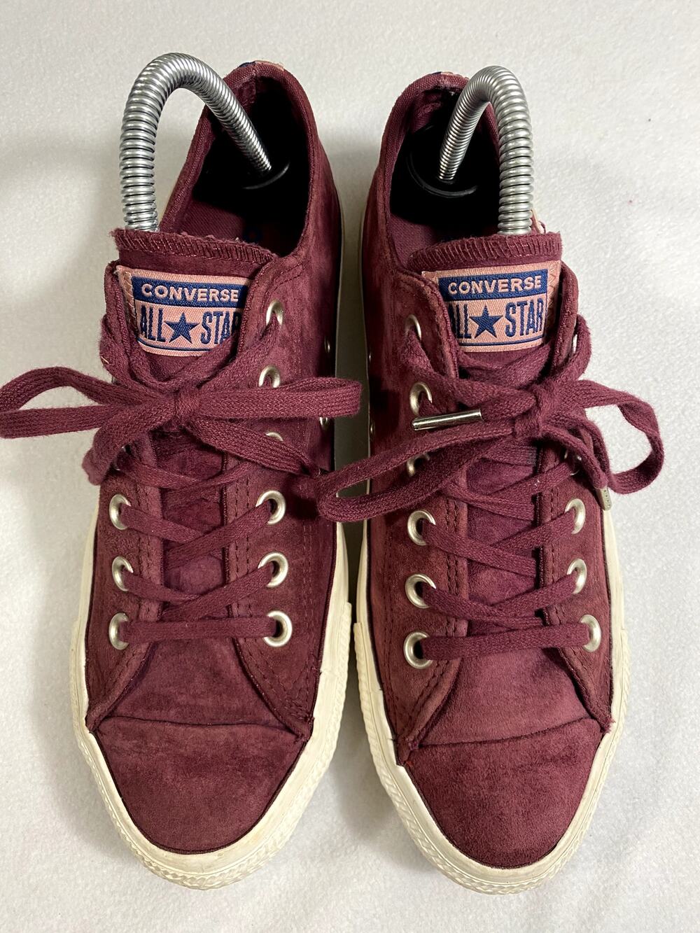 Converse Chuck Taylor All Star Low Suede Maroon Burgundy Women's Size 8